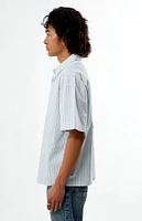 PacSun Blue Striped Boxy Shirt