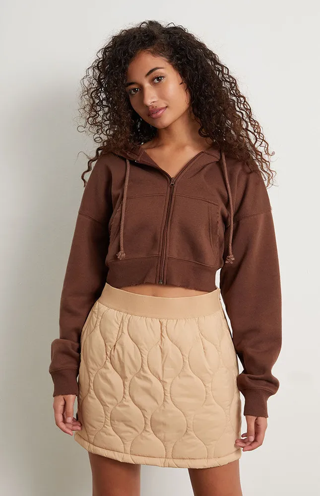 Obey Baseline Quilted Mini Skirt