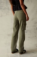 PacSun Olive Cargo Dad Pants