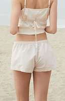 John Galt Light Pink Keira Boxer Shorts
