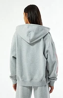 Pacsun Pink Flames Full Zip Hoodie