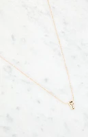 LA Hearts F Initial 14K Gold Plated Necklace