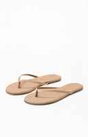 TKEES Women's Beige Foundations Matte Sandals