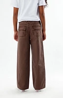 PacSun Kids Brown Baggy Carpenter Jeans