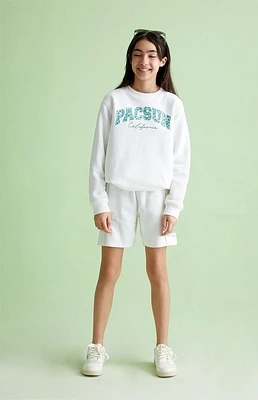 PacSun Kids White Crew Neck Sweatshirt