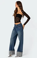 Addison Sheer Lace Tube Top & Shrug Two Piece Set