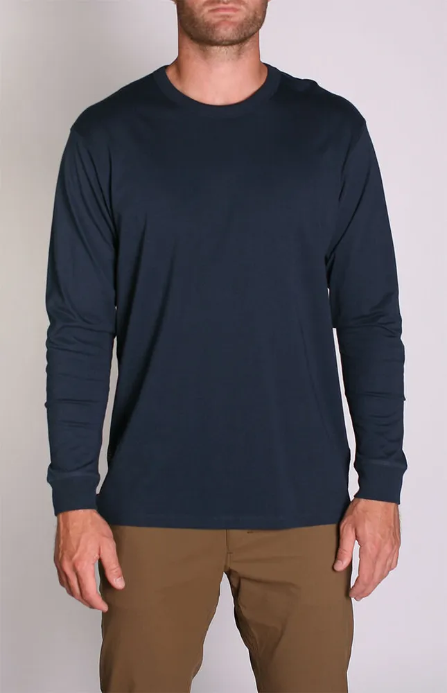Navy Density Premium Long Sleeve T-Shirt