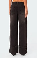 Vesper Cuffed Low Rise Jeans