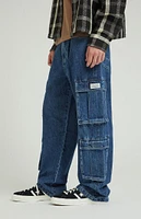 PacSun Dark Indigo Baggy Cargo Jeans