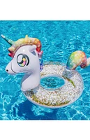 PoolCandy Inflatable 40" Glitter Unicorn Pool Tube