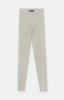 Fear of God Essentials Women's Heather Stone High Power Ribbed Knit Leggings