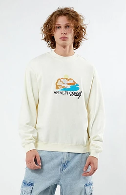 PacSun Amalfi Coast Embroidery Crew Neck Sweatshirt