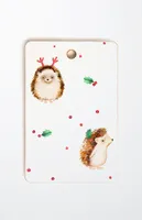 Christmas Hedgehog Rectangle Cutting Board