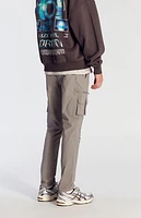 Pacsun Stretch Gray Slim Cargo Pants