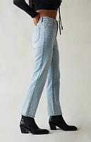 Pacsun Eco Stretch Light Indigo Curve Straight Leg Jeans
