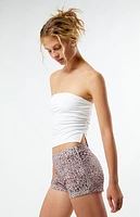 Pacsun Leopard Print Micro Shorts