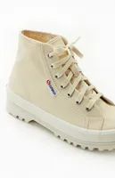 Superga Women's Beige 2341 Alpina High Top Sneakers