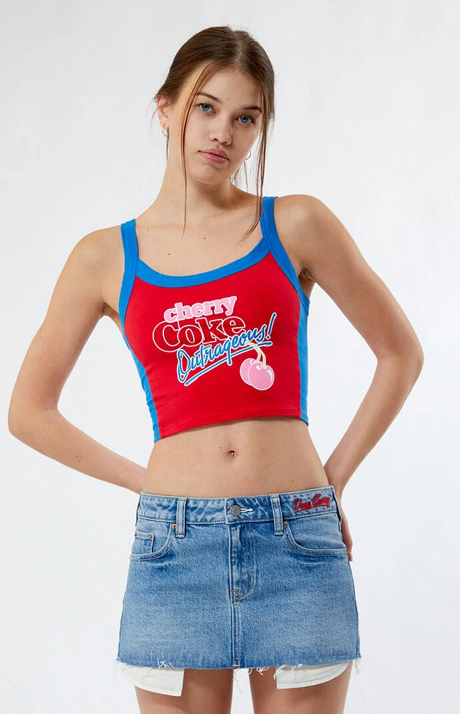 Coca Cola By PacSun Cherry Coke Colorblock Tank Top