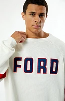 FORD Varsity Stripe Logo Sweater