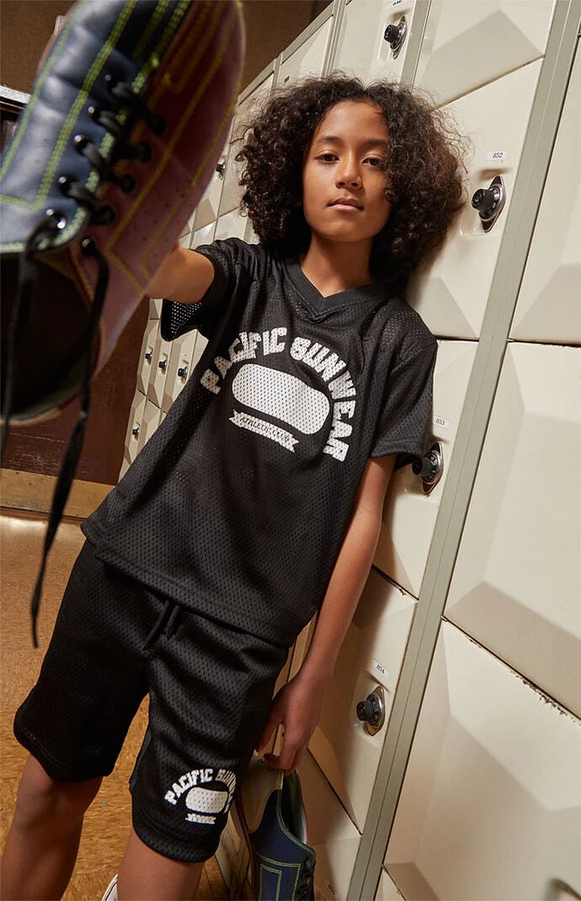 PacSun Kids Black Mesh Jersey