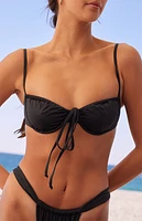 Dippin' Daisy's Black Emma Underwire Bralette Bikini Top