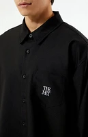 The Met x PacSun Logo Button Up Long Sleeve Shirt