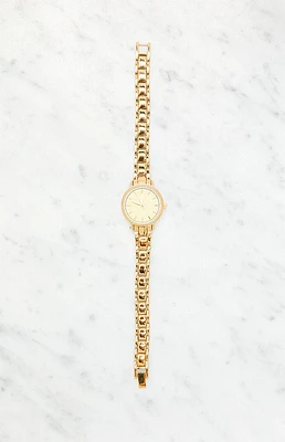 LA Hearts Gold Circle Watch