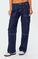 Alyssa Stitch Cargo Jeans