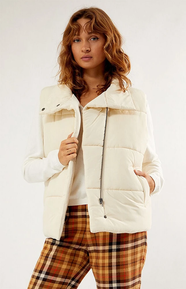 PacSun Asymmetrical Puffer Vest