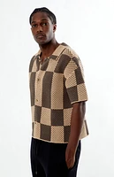 Pacsun Spence Open Knit Camp Shirt