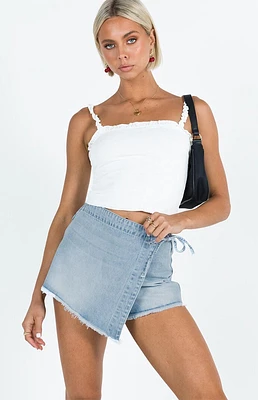 Princess Polly Bowden Denim Mini Skort