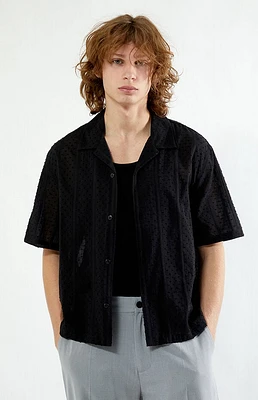 Pacsun Pointelle Oversized Camp Shirt