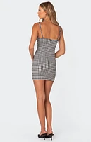 Edikted Connie Gingham Mini Dress
