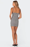 Edikted Connie Gingham Mini Dress