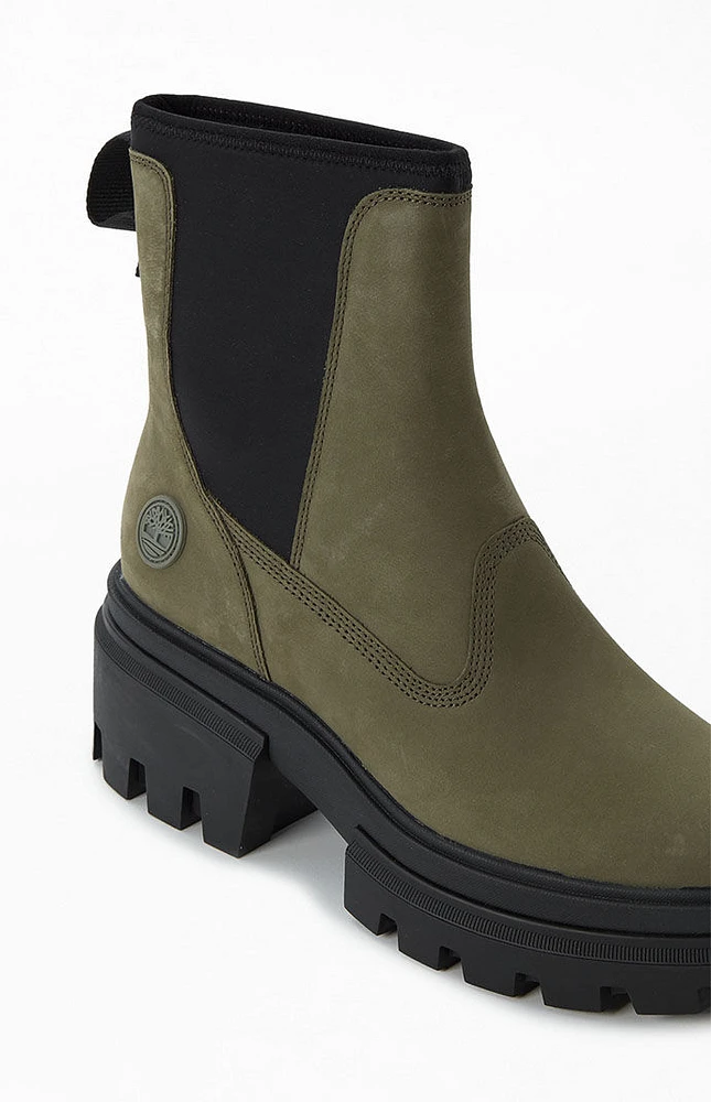 Timberland Women's Green Everleigh Chelsea Boots