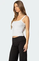 Edikted Teagan Ribbed Tank Top