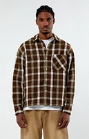 PacSun Cropped Plaid Flannel Shirt