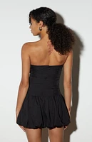 LA Hearts Strapless Bow Front Mini Dress