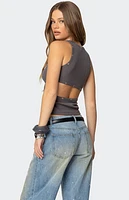 Edikted Imogen Cut Out Ribbed Tank Top