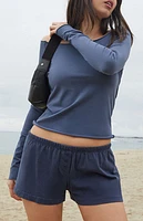 John Galt Blue Keira Pajama Shorts