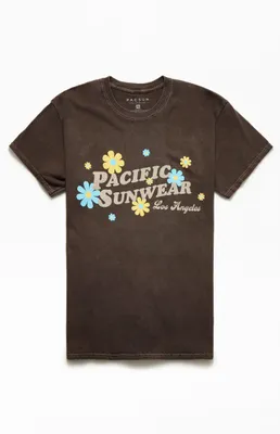 PacSun Kids Pacific Sunwear Flower Circle Graphic T-Shirt