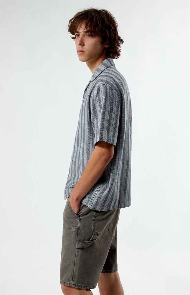 PacSun Weave Stripe Camp Shirt