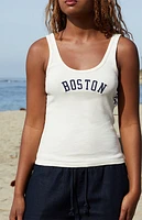John Galt Beyonca Boston Embroidered Tank Top