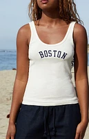 John Galt Beyonca Boston Embroidered Tank Top