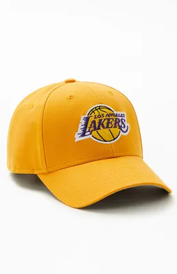 Kids Gold Los Angeles Lakers Velcro Back Hat