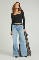 PacSun Lena Light Indigo Low Rise Super Baggy Jeans