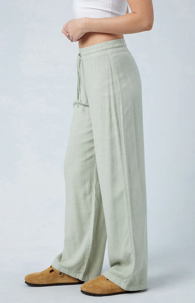 Linen Pull-On Pants