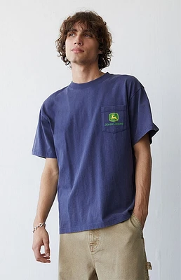 JOHN DEERE Blue Pocket T-Shirt