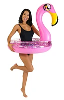 PoolCandy Inflatable 36" Glitter Flamingo Pool Tube