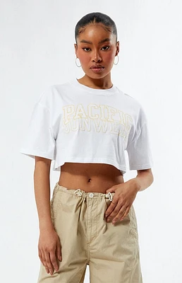 Pacsun Pacific Sunwear Eyelet Super Cropped T-Shirt